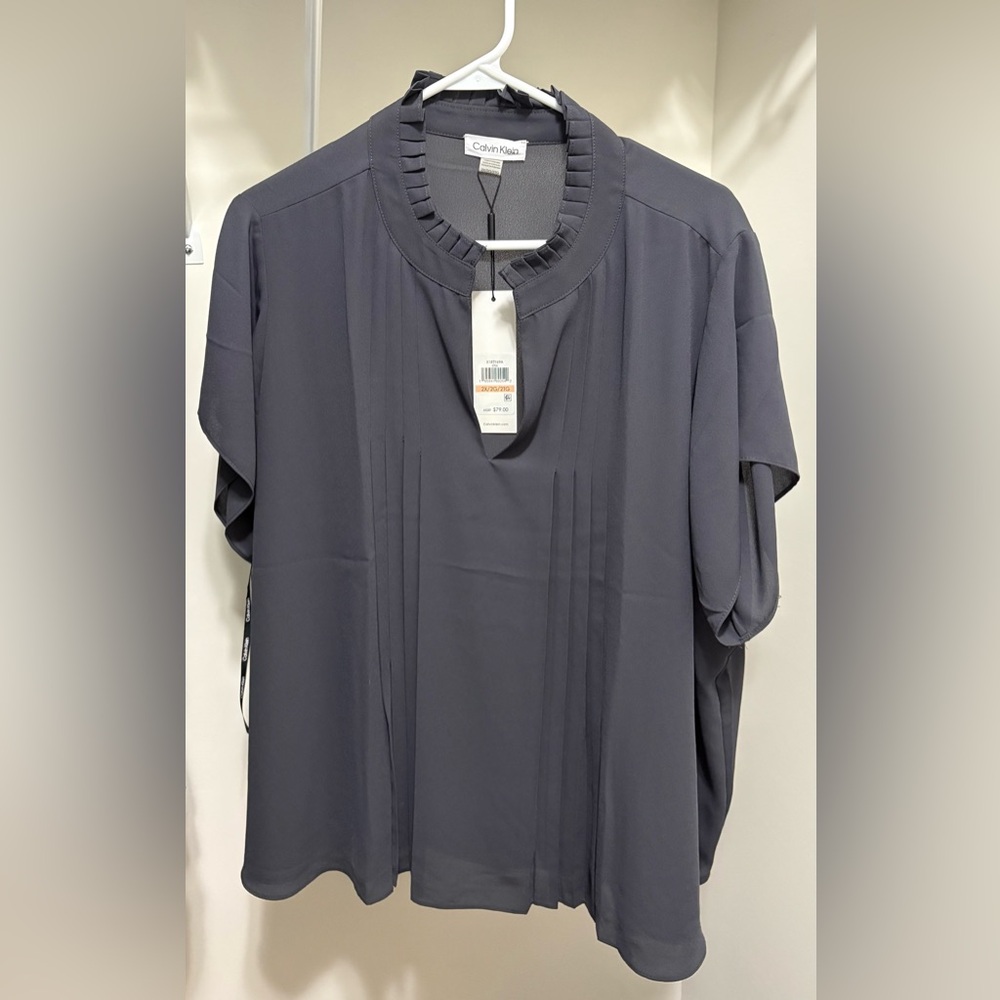 Calvin Klein Women's Gray Blouse